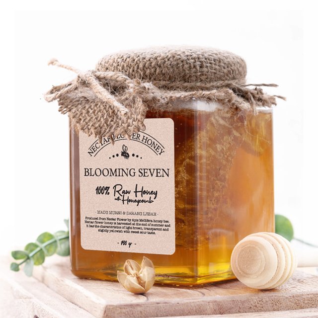 Raw Honey with comb - Blooming Seven