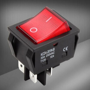 Tombol Power Besar Saklar Rocker Switch 4 Pin Kotak Lampu Kaki On Off - 30A 250V